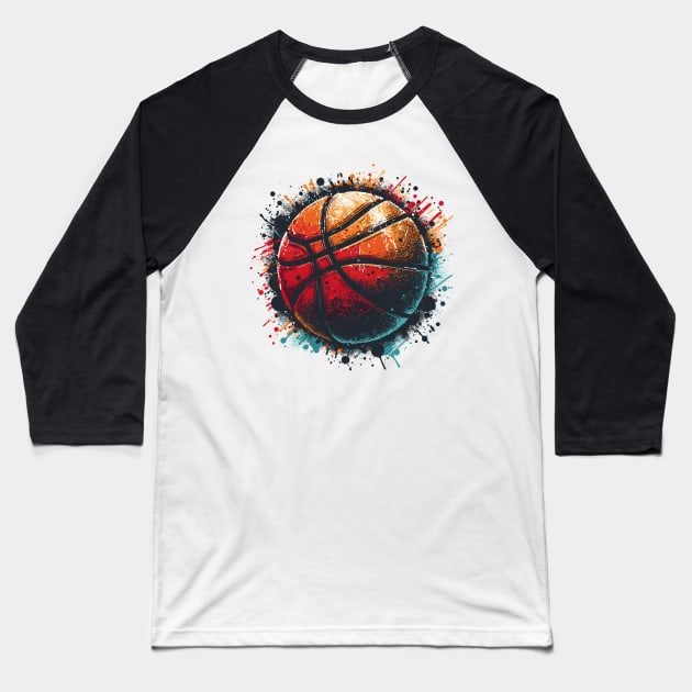 Basketball Ball Baseball T-Shirt by Vehicles-Art